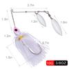 Spinnerbait Fishing Lures Bass Fishing Lure Spinner Baits Kit Hard Metal Buzzbait Spinnerbait Jigs For Bass Pike Trout Salmon 10g/14g