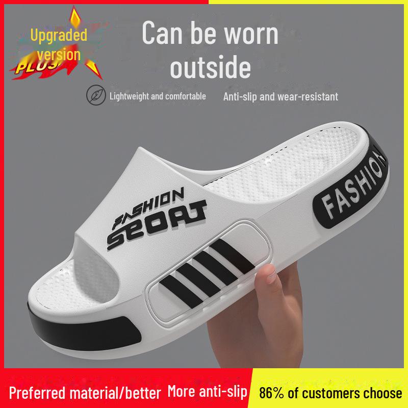 

Мужские нескользящие сандалии для отдыха на открытом воздухе Eva с толстой подошвой, без запаха, идеально подходят для использования в помещении летом как для мужчин, так и для женщин 40-41 [Fits 39-40]