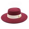 Hat Women'S Season Versatile Wool British Vintage French Celebrity Winter Felt Hat Hepburn Jazz Top Hat