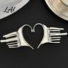 Non Pierced Earrings Silver Ear Cuff for Women No Piercing Metal Elf Alloy Clip Cuff Cartilage Climber Hair Styling Accessory Cool Girl Fashion