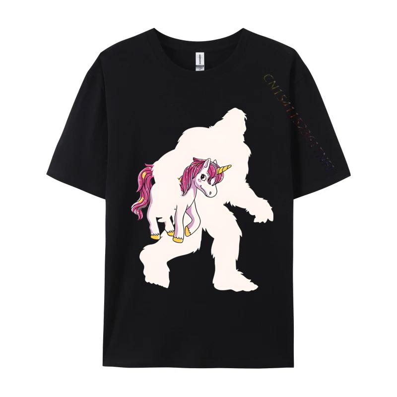 Bigfoot Unicorn Sasquatch Unicorn T-shirts Printed Regular T-shirt New Design Tee Tops Fast shipping