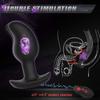 Electric Shock Anal Vibrator Anal Prostate Massager Stimulator 8 Vibration Modes Electric Stimulation Butt Plug Vibrating Plug