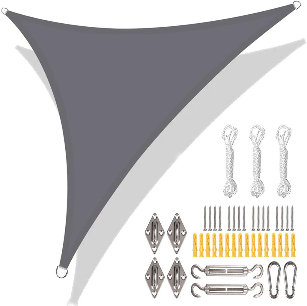 5x5x5/3x3x3M/2x2x2M Waterproof Triangle Sun Shade Sail Canopy For Outdoor Garden Patio Backyard Camping Tents Pool Shade Cloth