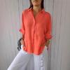2025 EU Spring Cotton Linen Lace-Up Long Sleeve Shirt