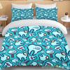 Cute Cartoon Teeth Print Bedding Set Duvet Cover 1 Duvet Cover 2 Pillowcases Adult And Children Bedding Set Luxury Bed Cover Set