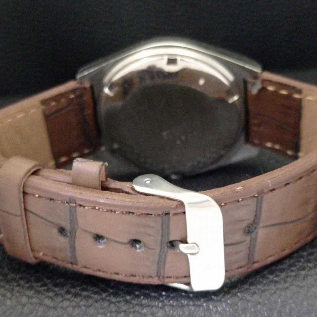 VINTAGE SEIKO AUTOMATIC 6309A JAPAN MENS GREEN COLOR DIAL WATCH A701646-5