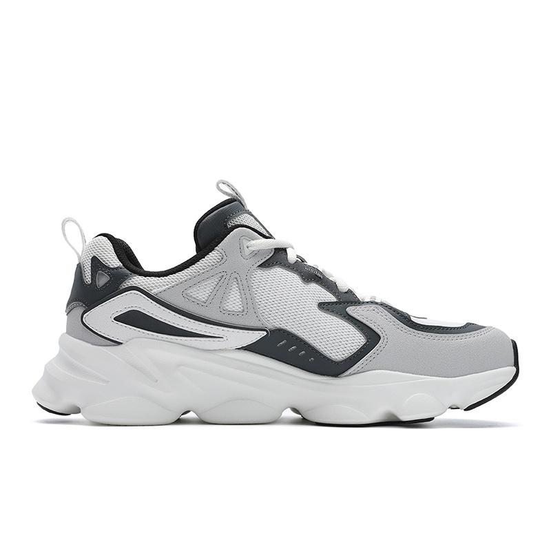 Fila SKIPPER 1S Captain 1S Abrasion Resistant, Breathable, Lightweight Low Top Casual Shoes Men's Black Gray F12M522124FCD