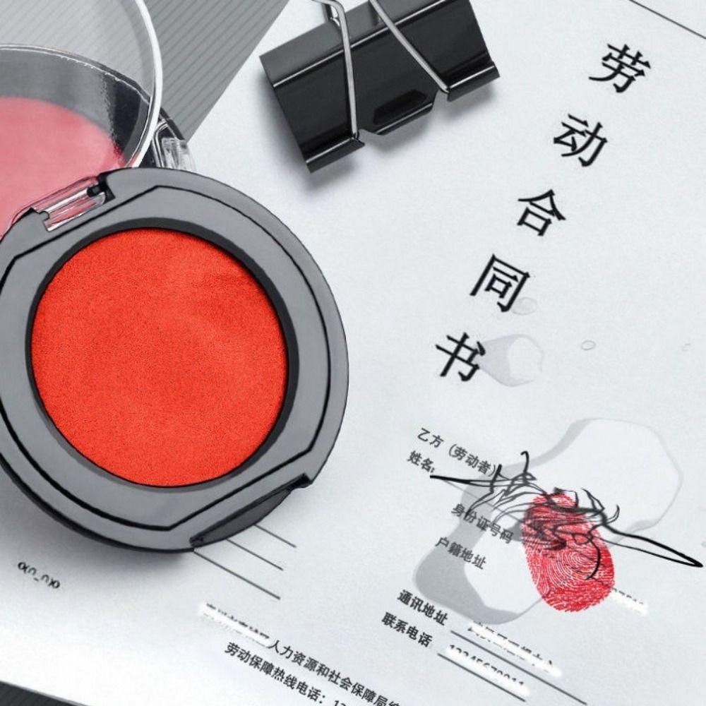 Quick-drying Mini Fingerprint Ink Pad Clear Stamping Signing Inkpad Thumbprint Ink Pad Finance