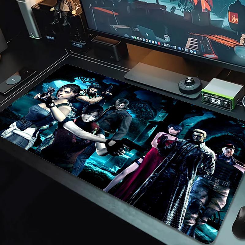 Evil Zombie Game Color Mouse Pad Large Gaming Table Cushion Non-slip Laptop Tablet Big Mousepad XXL Mat Mini PC Playmat With Lock edge