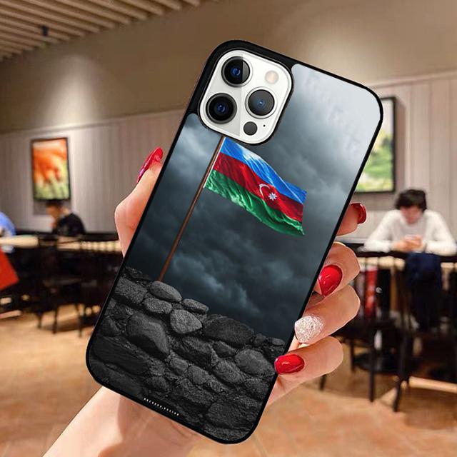 Azerbaijan Flag Phone Case for iPhone 17 Air 16 16e 15 Plus for Apple 13 11 12 14 Pro Max Cover  Coque Fundas Shell