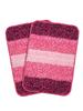 Home Soft Microfibre Anti-Skid Bath Mat - Pack of 2, 50 X 70 Cm, Pink