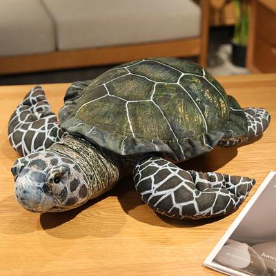 Simulation Marine Organism Sea Turtle Plush Toy Cute Stuffed Animal Reptile Home Decor Gifts For Kids