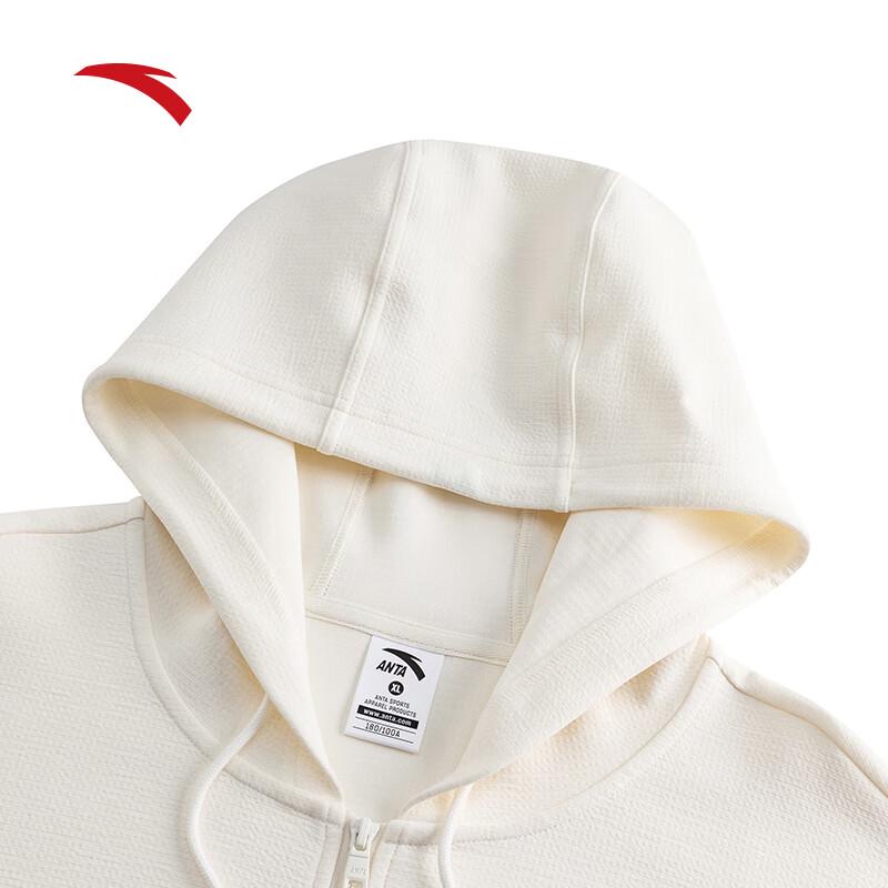 Anta Unisex Embroidered Knit Hooded Jacket