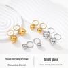 European 18K Gold-Plated Titanium Steel Geometric Earrings - Versatile Luxury Drop Earrings for Women