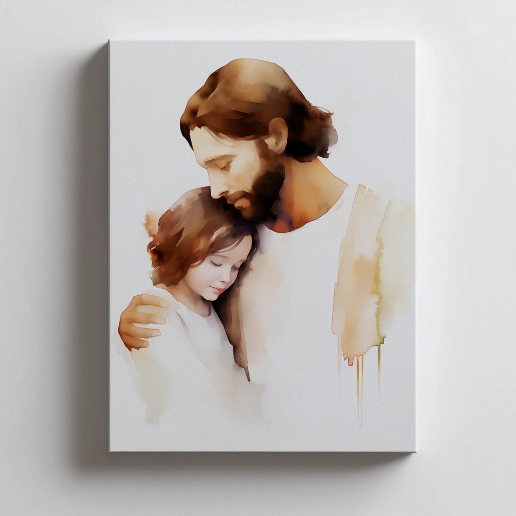 Jesu Omsorg Jesu Omsorg, 30X40 Cm, Svart Aluminiumram, Matt Papper 230 Gsm