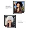 Smooth Mongolian Fluffy Hat Thickened Fur Fluffy Texture Warm Bucket Hat Round Top Ear Protection Winter Hat Ladies Headwear