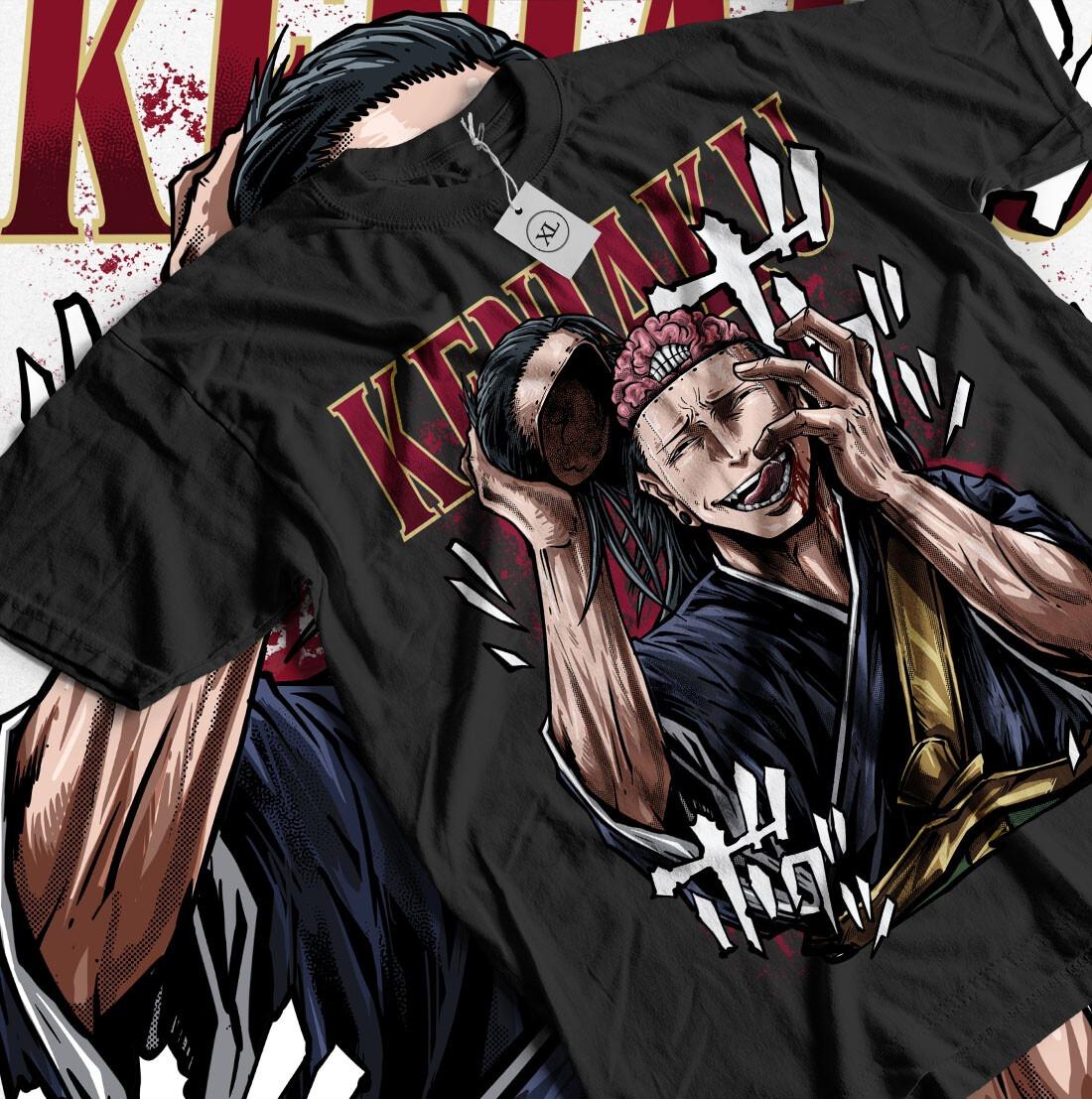 

2026 Summer Jujutsu Kaisen Anime Kenjaku Printed Loose Shortsleeved Pure Cotton Childrens Tshirt Tide Unisex Casual Loose Y2k S
