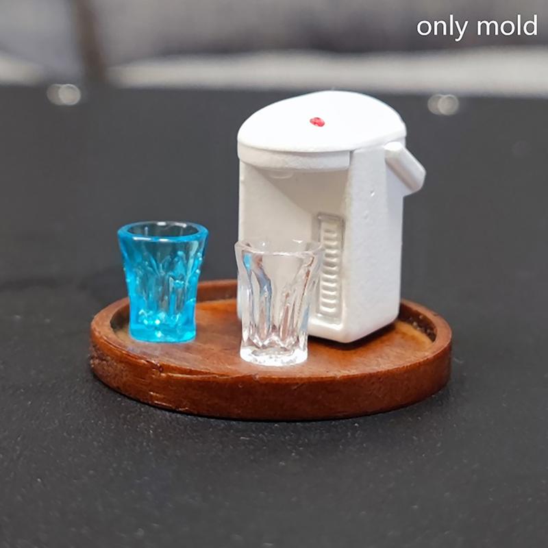 Dollhouse Cups Silicone Mold Dolls House Mini Sippy Cup Dollhouse Decoration Accessories Pretend Play Toy