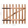Vidaxl Wooden Gate, Hazel, Impregnated, 100X90 Cm