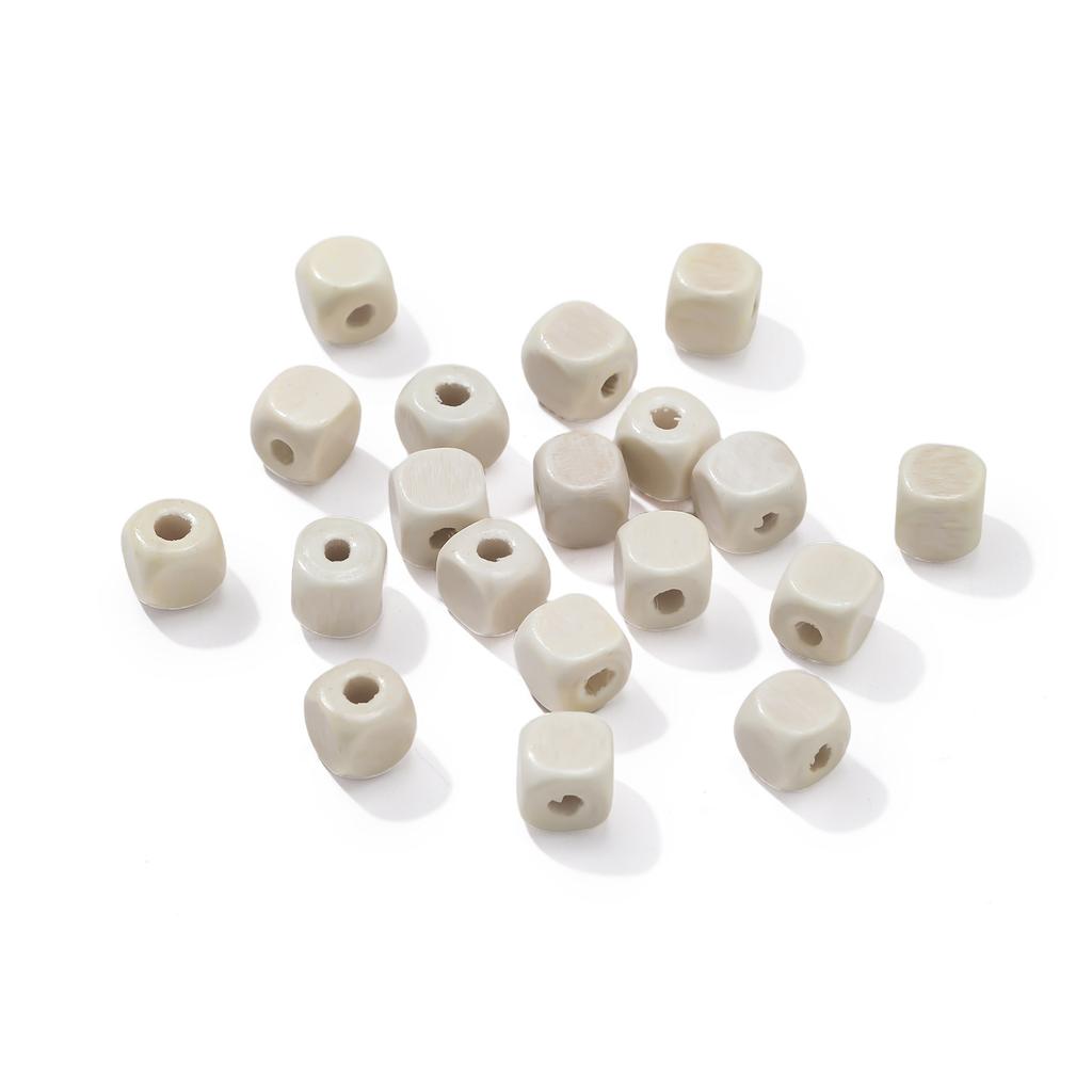 Handmade DIY Beaded Retro Wooden Beads Loose Beads Jewelry Accessories