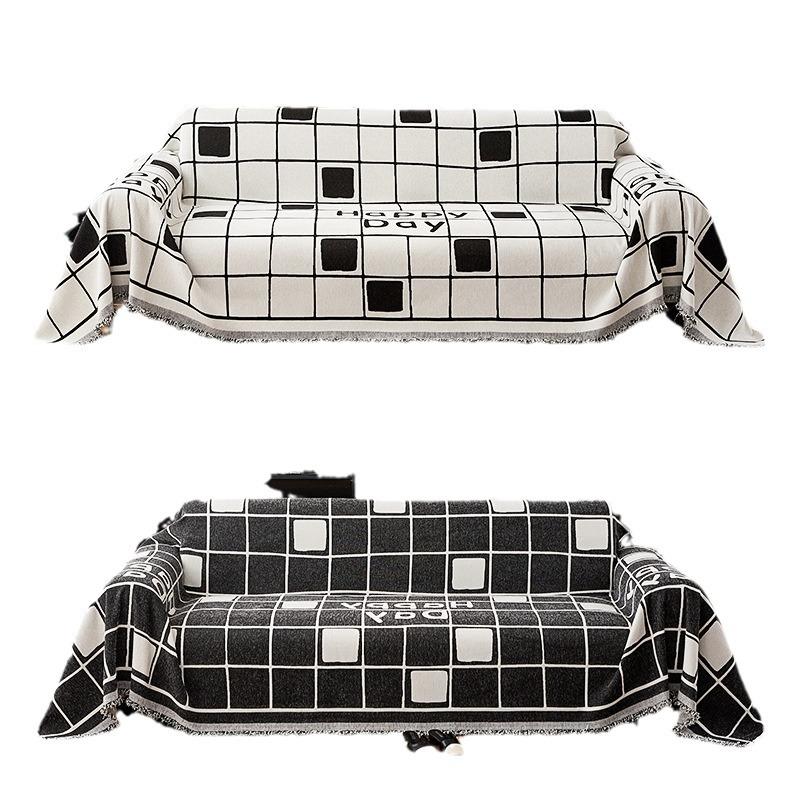 Simple Nordic Style Happy Chenille Sofa Towel Living Room All-Inclusive Universal Dust Cover Sofa Cover