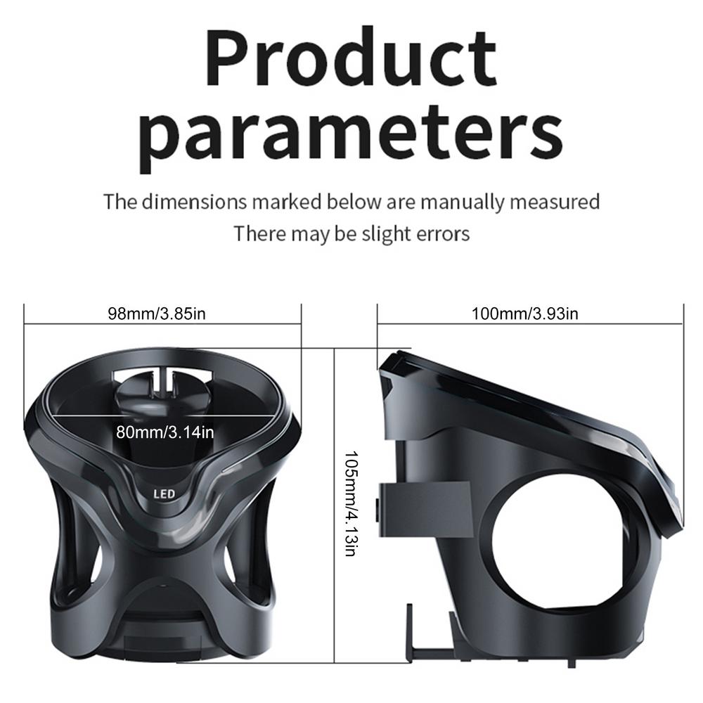 Car Cup Holder Truck Cup Rack Holder Adjustable Drink Stand Air Vent Cup Mount LED Lighted Storage Rack Car Accessories For Mugs