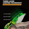 1Pcs Frog Bait Plastic Fishing Lure With Fishing Hooks Topwater Ray Frog Artificial 3D Eyes Fishing Tackle Accessory Fish Suppli