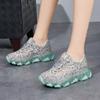 Fashion With Crystals Rhinestone Athletic Diamond High On Platform Low Women Footwear Sneakers Lace Up Ladies Shoes Sports Luxury Offer