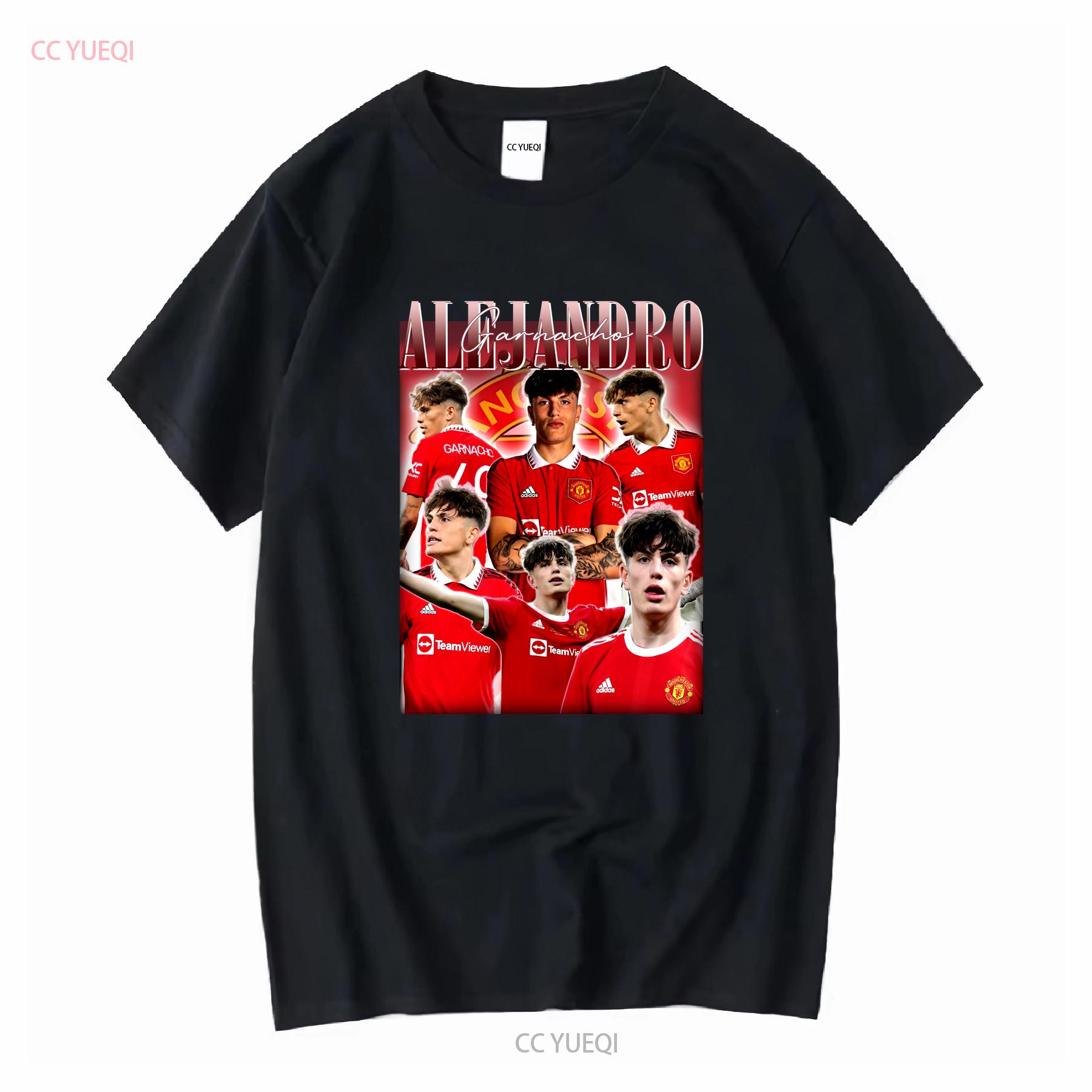 

Alejandro Garnacho Vintage Bootleg T Shirt vintage Washed Versatile Breathable Stretched Soft Casual Top For Everyday Wear 4XL