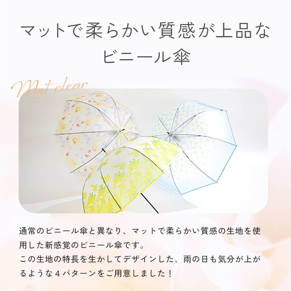 Ogawa (Ogawa) Long Vinyl Umbrella, Sky, LINEDROPS, 60cm, 8 Ribs, Deep Tension, Jump-Style, 57356