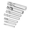 7pcsset 4 Flutes 620mm HSS End Mill Router Bit Roughing Chipbreaker Milling Cutter