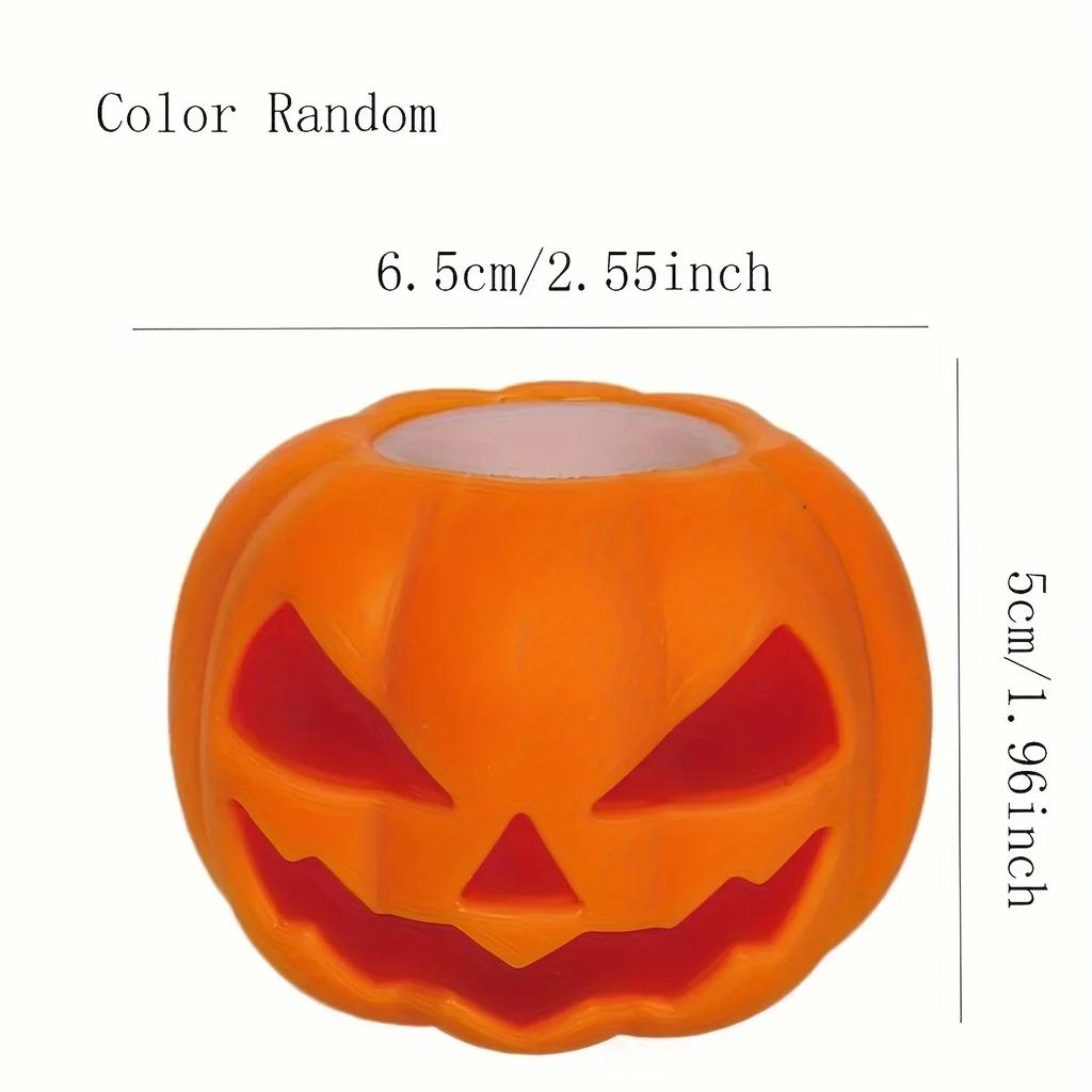 Halloween Pumpkin Ghost Squeeze Pinch Toy Kids Favors Halloween Party Supplies Stress Relief Fidget Toys Birthday Gifts