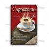 Rusty Coffee Metal Poster Decorative Plate Classic Tea Metal Signs Home Bar Cafe Wall Decor Signs Old Metal Plaque Wall Plate