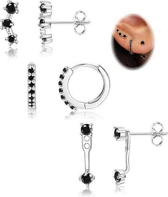 2024 Women's Electroplated Gold Earrings Set: 6-Piece European & American Style
