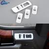 White Car Door Window Lift Switch Panel Cover Trim For 2015-20 4Door Ford F150