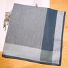 3Pcs 43x43cm Square 100% Cotton Sweat-absorbing Striped Men Pocket Wedding Party Business Chest Towel Handkerchiefs