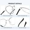 Modische Metallrahmen Progressive Multifokale Alterssichtigkeit Brille HD Nah- und Fernsicht Dual-Use Anti-Blaulicht Lesebrille