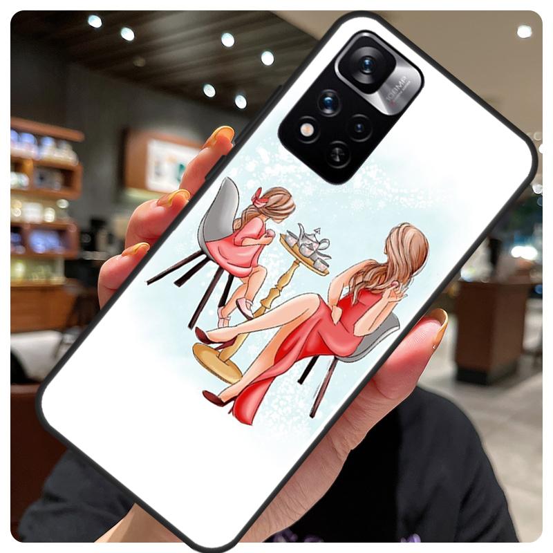 Super Mom Baby Girl Son Daughter Case For Redmi Note 12 Pro Cover For Redmi Note 10 8 9 11 Pro 8T 9S 10S 11S 12S 9C 10C 12C