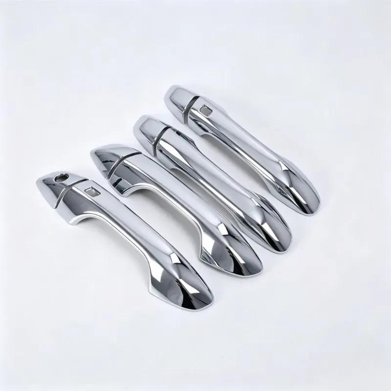 For Kia Sportage 2018-: 4PCS ABS Door Handle Protectors - Dual Smart Keyhole, Peel & Stick wear-resistant