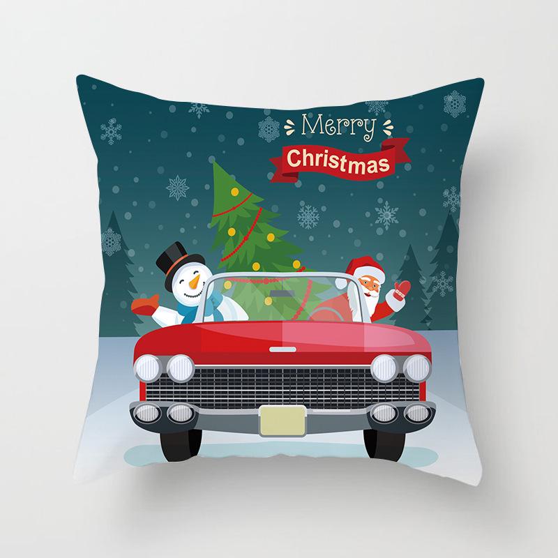 New Santa Claus Snowman Pillow Case Festive Home Decoration Pillow Cushion Case