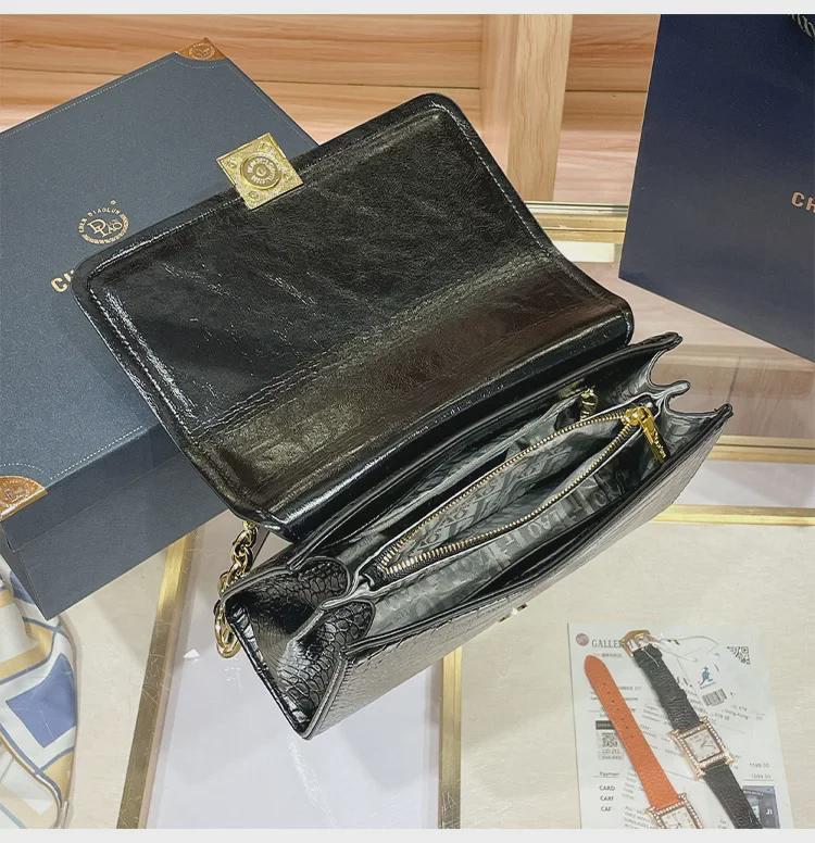 2024 Summer Women's Handmade Genuine Leather Crossbody & Shoulder Bag - Light Luxury, High-End Commuter Style