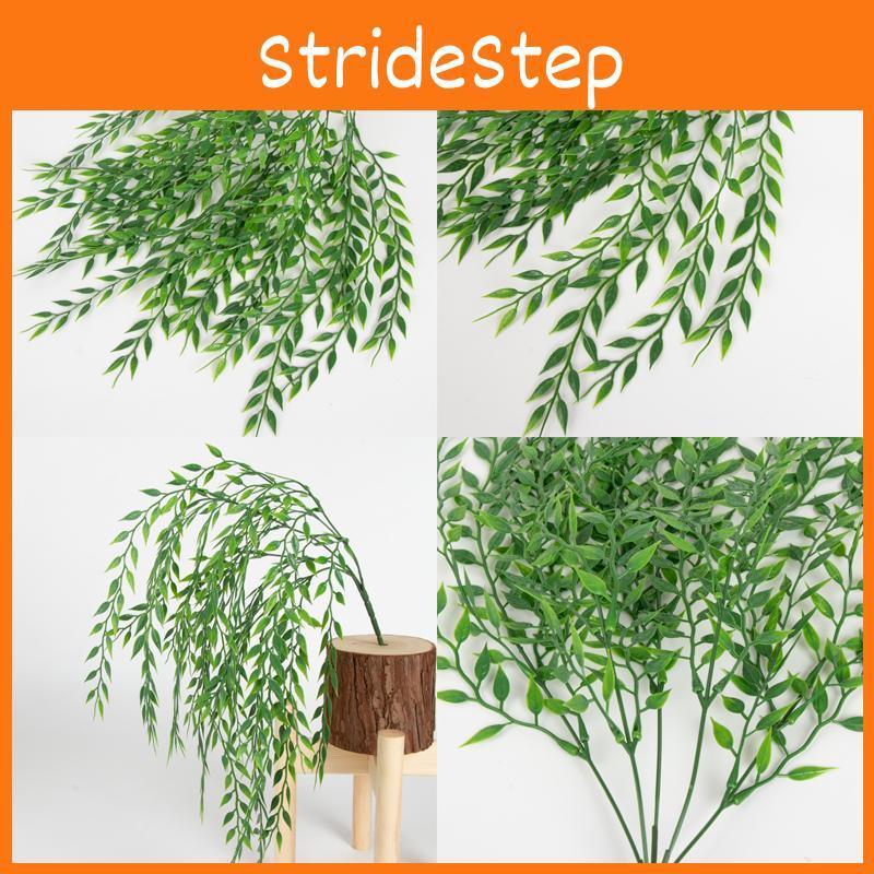 Realistic Hanging Weeping Willow Fake Green Ivy Vines 52 Cm For Party Decor
