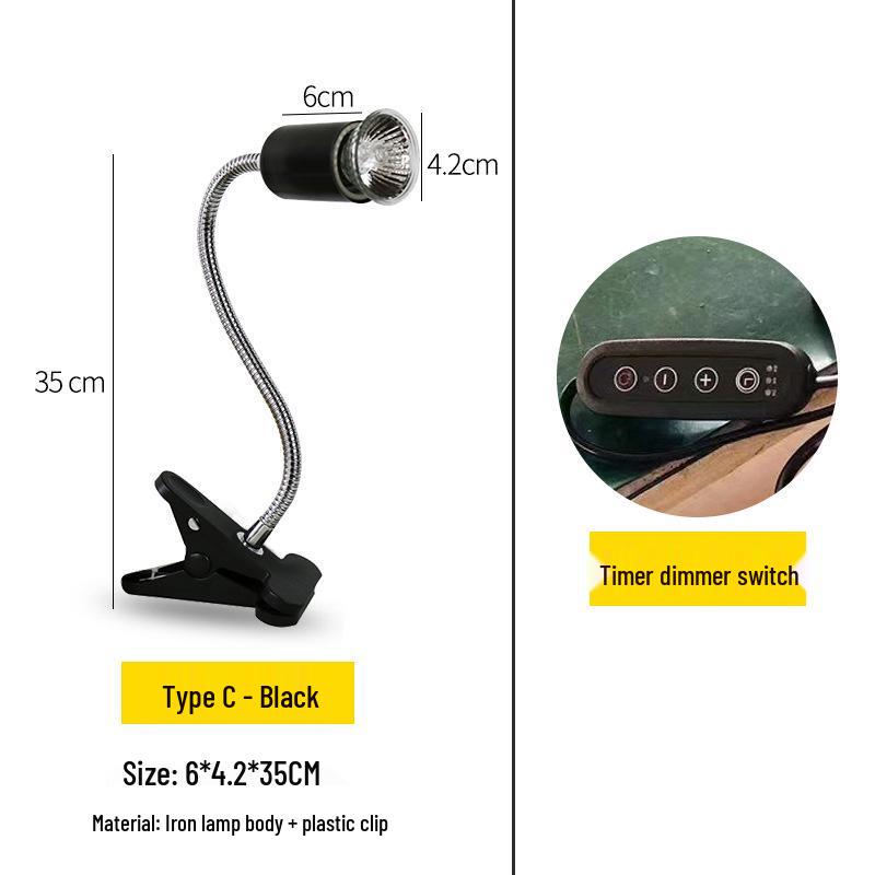 

Черепахова УФБ Лампа Нагріву з Затискачем для Прийняття Сонячних Ванн та Кальцієвої Добавки