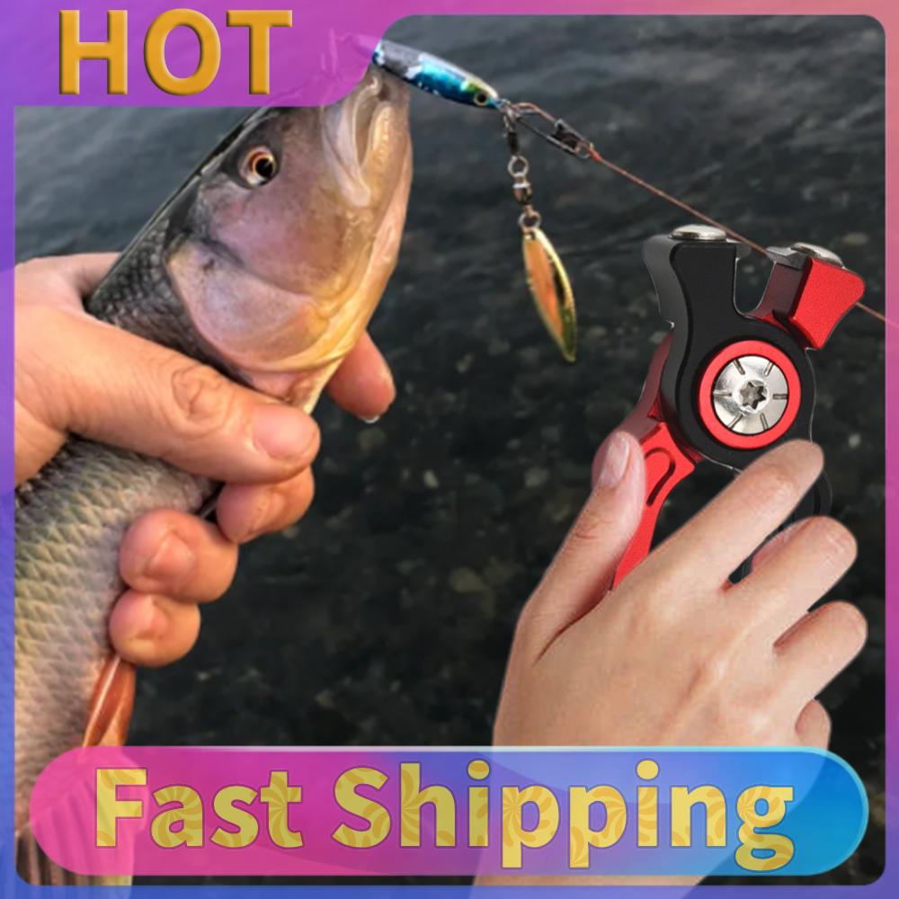 Mini Fishing Scissors Portable Fishing Pliers Aluminum Alloy Fishing Line Clipper Nippers Non Slip Handle Fishing Tool