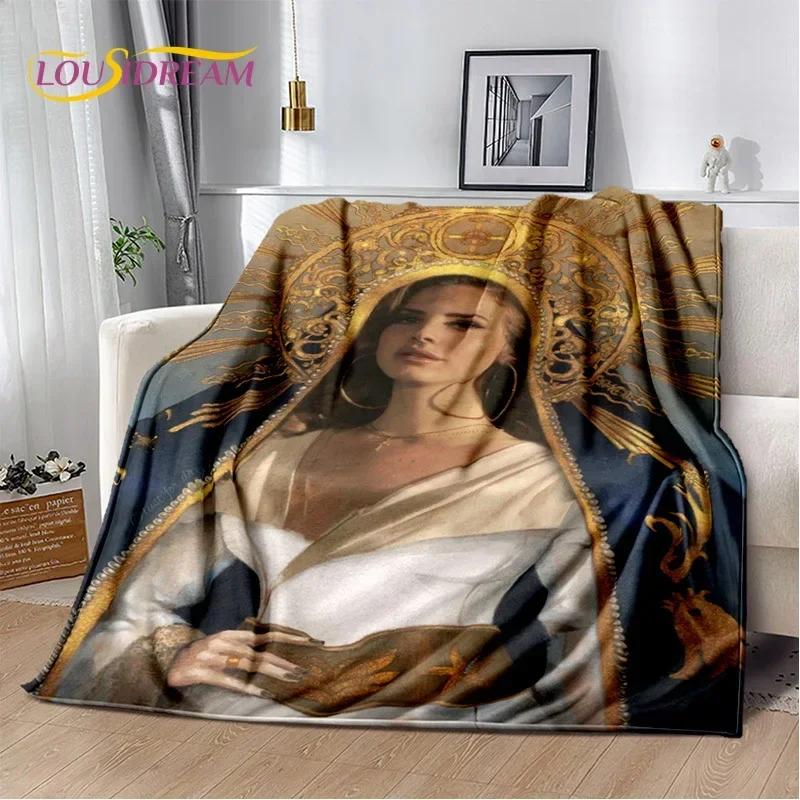 Coperta HD Lana Del Rey Cantante Lizzy Grant, Morbida Coperta Plaid per Casa Camera da Letto Letto Divano Picnic Viaggio Ufficio Coperta per Bambini