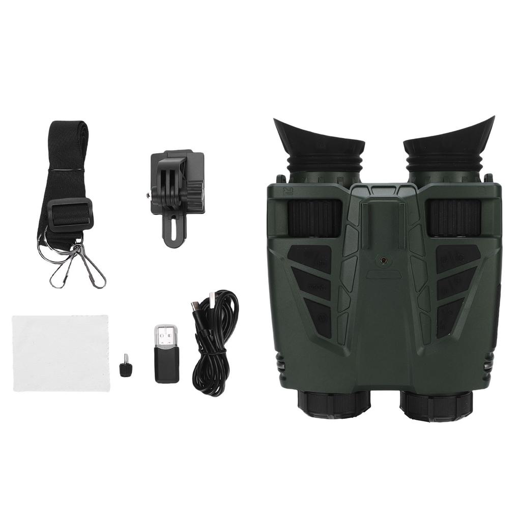 Digital Binoculars 1.3 Inch Double Screen 4K 8x Optical and 16x Digital Zooming Head Mounted Video Binoculars Camera