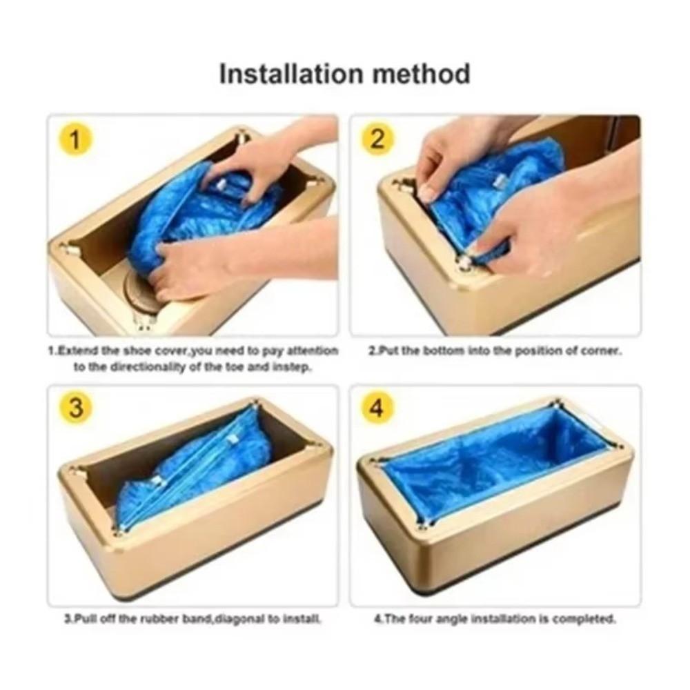 Portable Shoe Cover Dispenser Hand-Free Shoe Film Dispenser Factory Floor