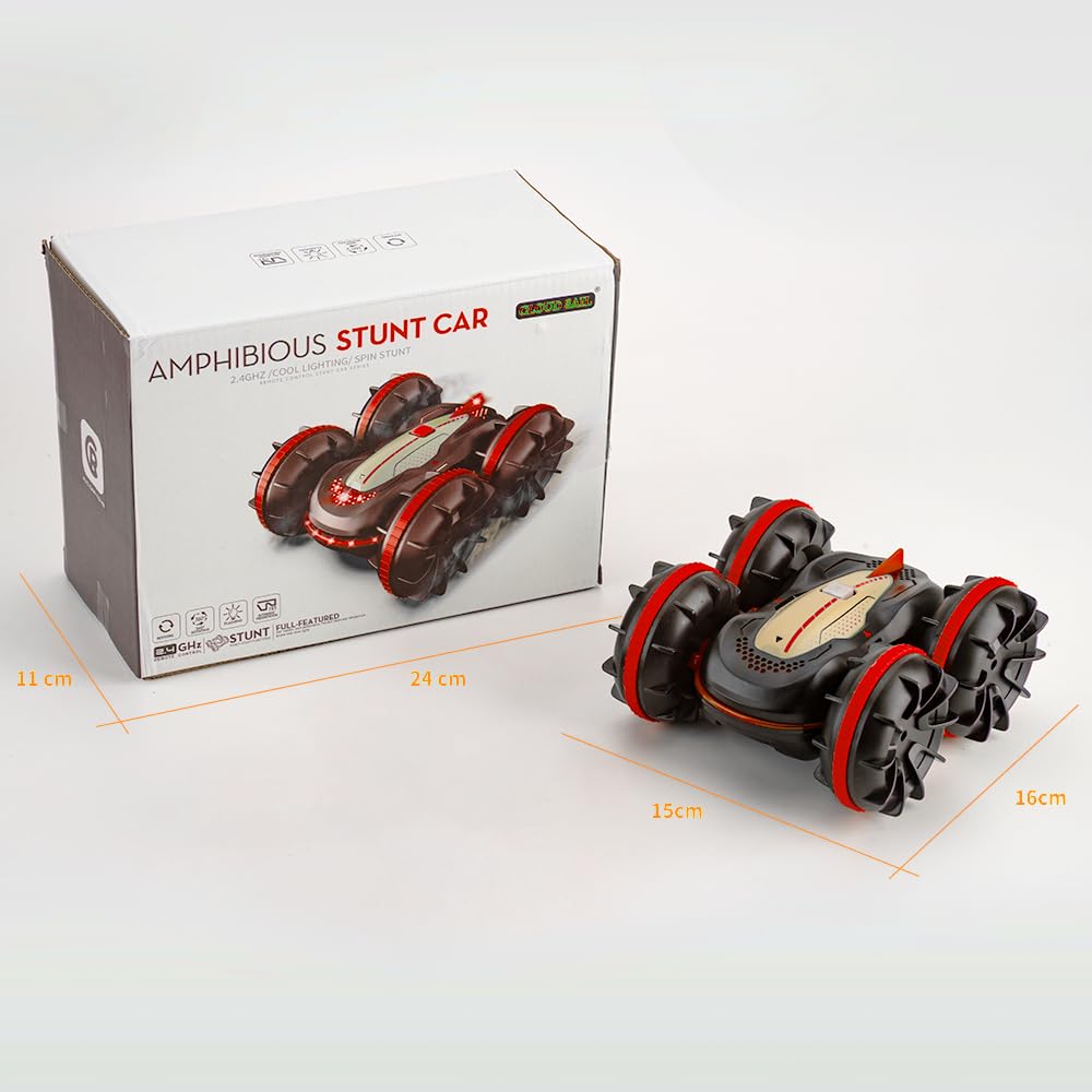 VKING RC Waterproof Remote Wireless LED Easy Suitable for Christmas Gift for Boys and Japanese Instruction Manual Included Car, Amphibious,