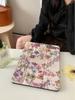 Three-Fold Oil Painting Floral iPad Mini 6 Case for 10th Gen iPad 2025