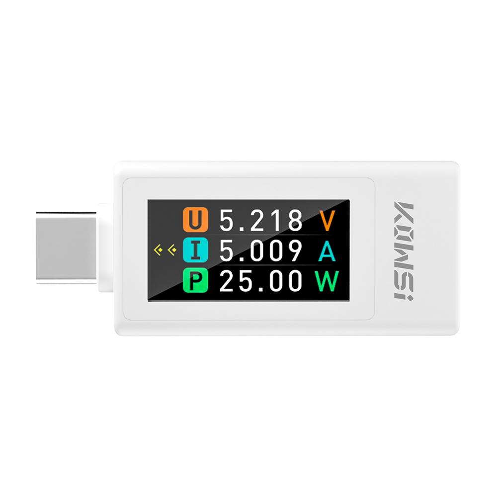 

KWS-1902L 4-30V Type-C Current Voltage Monitor 0.96-inch TFT Digital Colour Screen 0-240W Power Tester 0-8A Power Meter Tester
